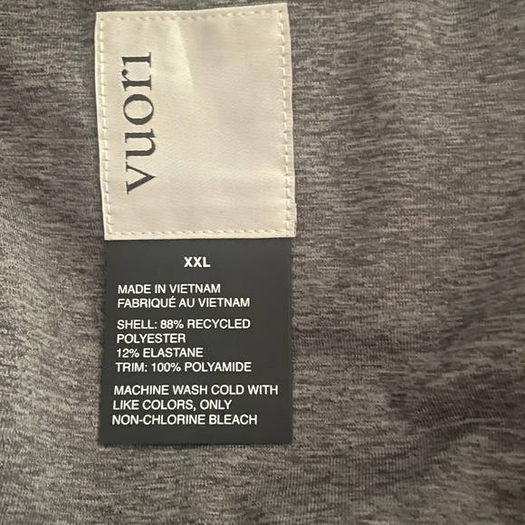 NWT  VUORI Mens Sunday Elements Track Jacket Grey SZ XXL - Picture 6 of 6